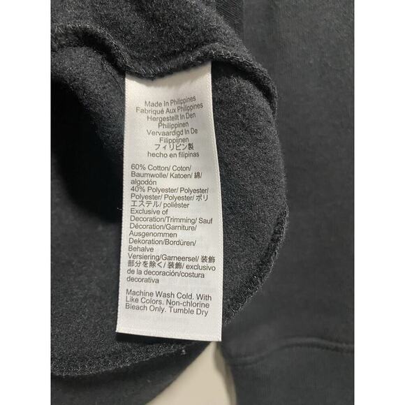 J Crew Women’s Black Wide Button-Collar Size XS Pullover Sweatshirt casual - Picture 5 of 9